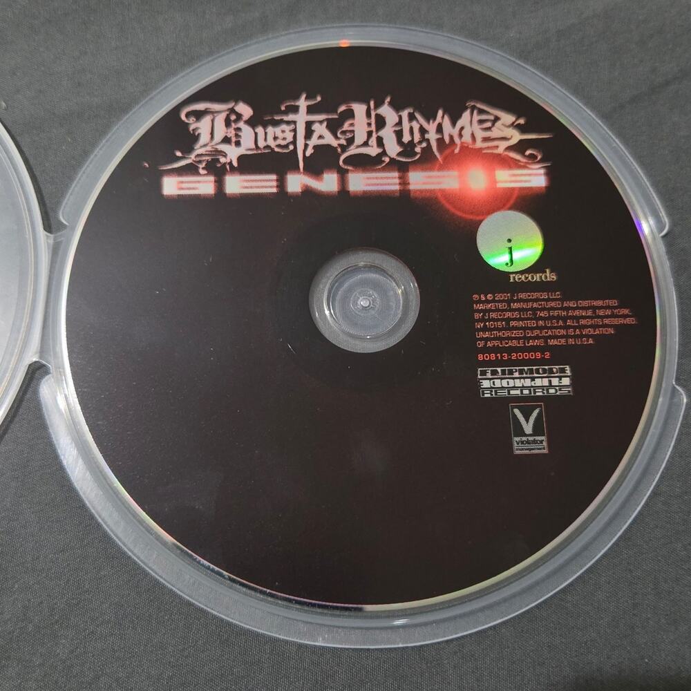Vtg 2001 Busta Rhymes Genesis CD Rap Hip Hop